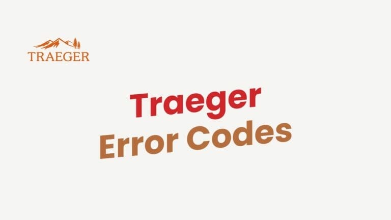 Traeger Error Codes